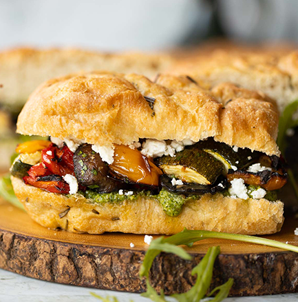  Roasted Vegetable Foccacia 